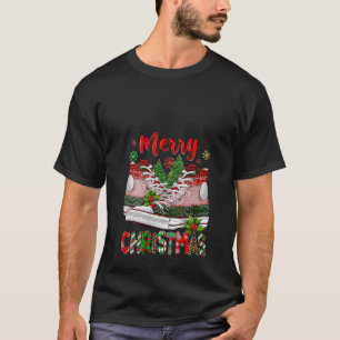 Camiseta Feliz Navidad Zapato Y Árbol De Navidad Enciende H