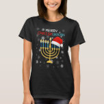 Camiseta Feliz Navidades Chrismukkah-judíos Hanukkah Chanuk<br><div class="desc">Navidades judíos de Chrismukkah felices Hanukkah Chanukah</div>