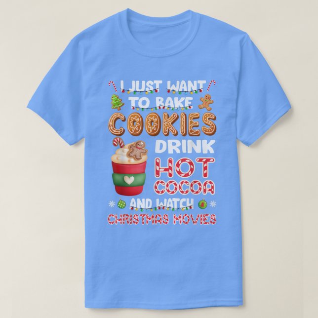 Camiseta Feliz Navidades divertidos de Jolly Bake Cookies H (Diseño del anverso)