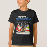 Camiseta Feliz Navidades judíos de Chrismukkah Hanukkah<br><div class="desc">Los Navidades de Santa Boys Niños Jóvenes. Gracioso Humor gráfico trajes de té para los que creen en Santa Claus,  aman al ciervo,  reno,  elfo,  elfos,  cantando canciones,  decoraciones fiestas,  árbol,  gorra,  medias Este Navidad con gráfico es un gran regalo de Navidades</div>