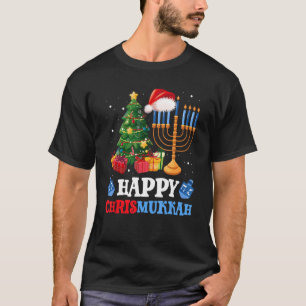 Camiseta Feliz Navidades judíos de Chrismukkah Hanukkah Cha