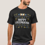 Camiseta Feliz Navidades judíos de Chrismukkah Hanukkah Hol<br><div class="desc">Felices Navidades judíos de Chrismukkah Hanukkah Holiday Chanukah 7</div>