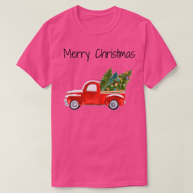 Camiseta Feliz Navidades rojos navideños en pista con Navid (Diseño del anverso)