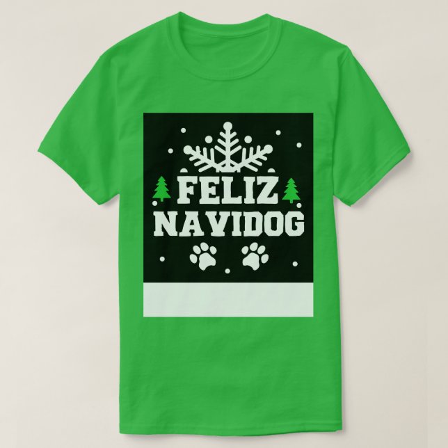 Camiseta Feliz Navidog (Diseño del anverso)