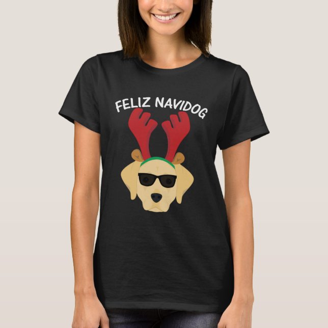 Camiseta Feliz Navidog Navidad Labrador Retriever Christmas (Anverso)