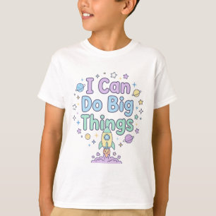 Camiseta Feliz Niño Cita Positiva Puedo Hacer Grandes Cosas