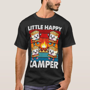 Camiseta Feliz niño pequeño campista de malvavisco lindo