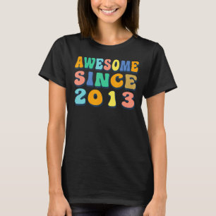 Camiseta Feliz noveno cumpleaños, maravilloso desde 2013