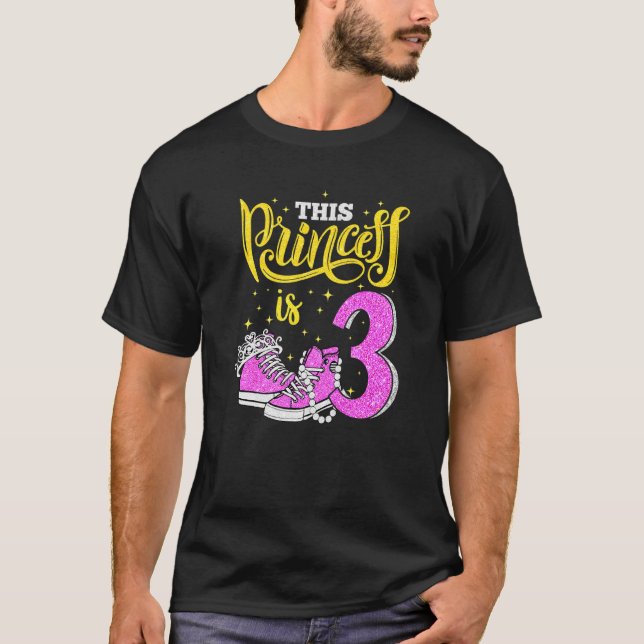 Camiseta Feliz noveno cumpleaños para Chicas Sneakers Crown (Anverso)