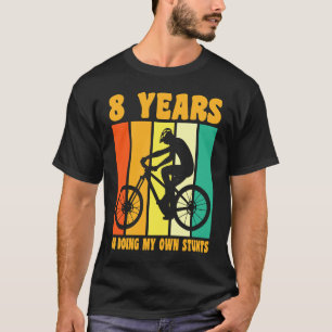Camiseta Feliz octavo cumpleaños Ciclismo de 8 años 8º B