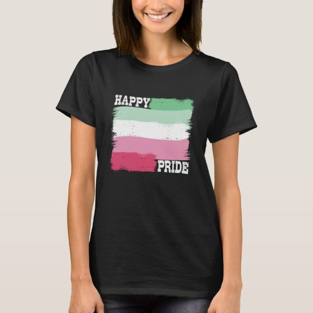 Camiseta Feliz orgullo arcoiris comunidad LGBTQIA+ orgullos (Anverso)