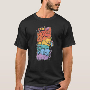 Camiseta Feliz Orgullo Lgbtq Gato Lindo Mascota Mes Del Org