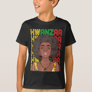Camiseta Feliz orgullo panafricano de Kwanzaa: Siete mujer 