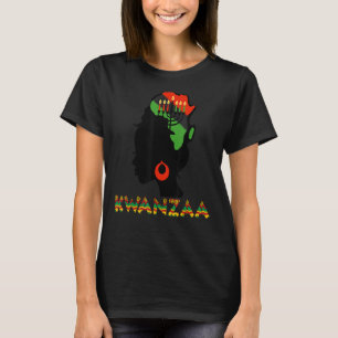 Camiseta Feliz orgullo por las velas de Kwanzaa Kinara en Á