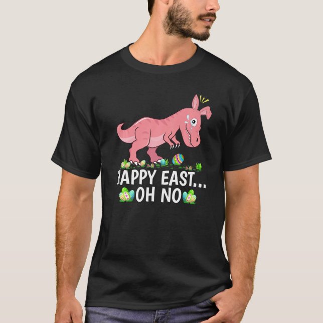 Camiseta Feliz Oriente Oh No Rex Dinosaurio Llorando Sunda  (Anverso)