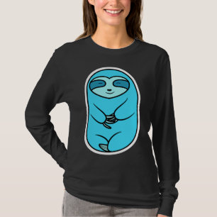 Camiseta Feliz oso espumoso azul claro