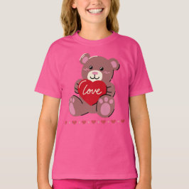 Camiseta Feliz oso lindo día de San Valentín