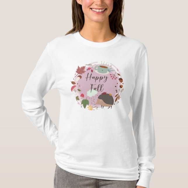Camiseta Feliz otoño (Anverso)