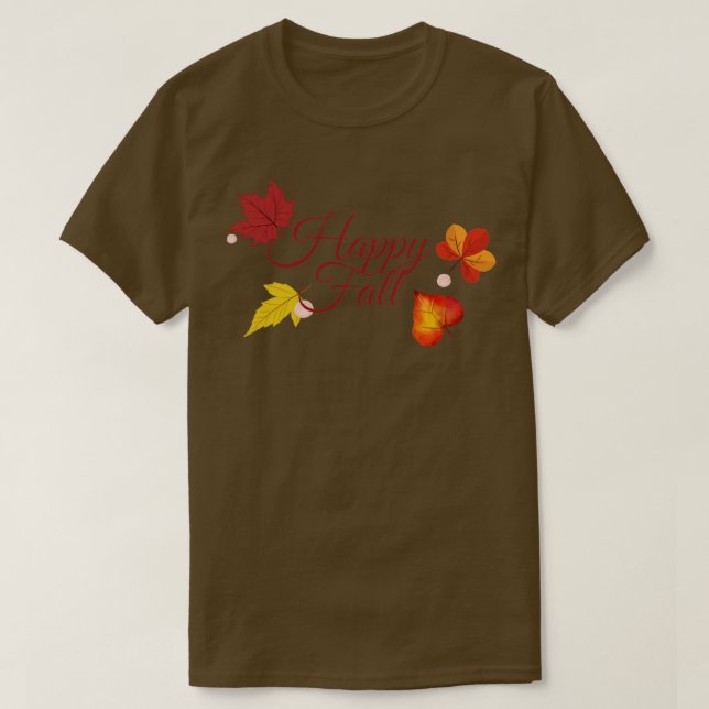 Camiseta Feliz otoño (Diseño del anverso)