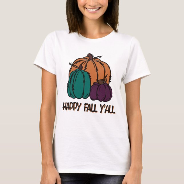 Camiseta Feliz otoño (Anverso)