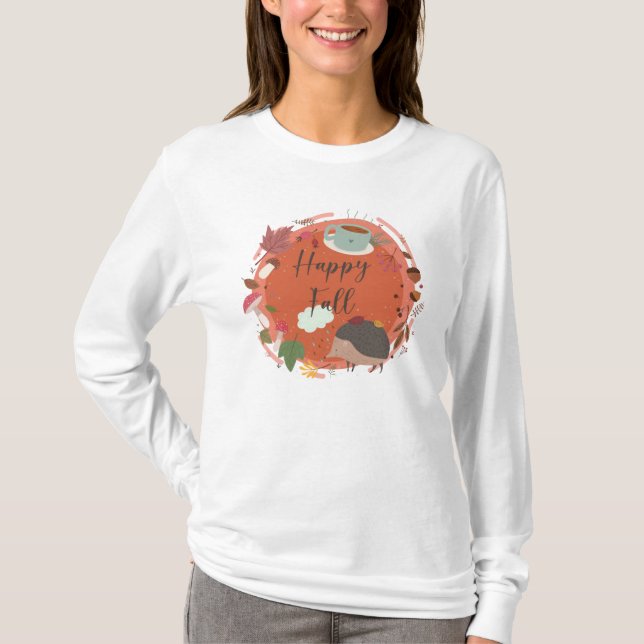 Camiseta Feliz otoño (Anverso)