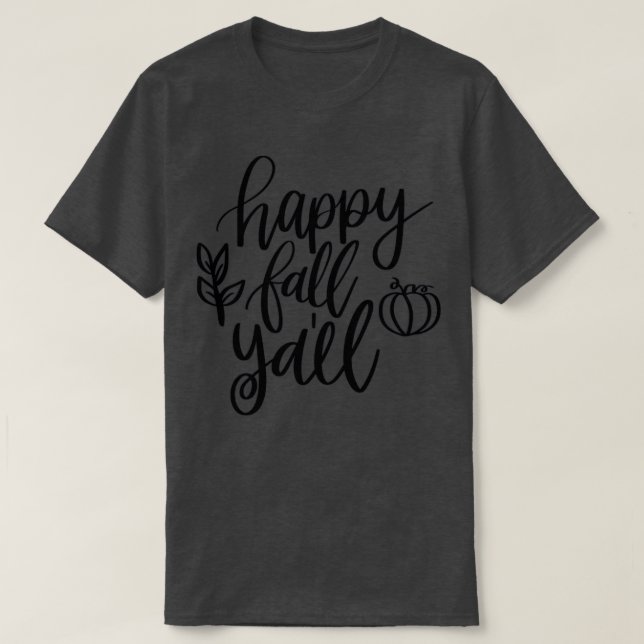 Camiseta Feliz otoño a todos (Diseño del anverso)