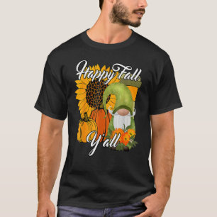 Camiseta Feliz otoño a todos los gunomes cute temporada oto
