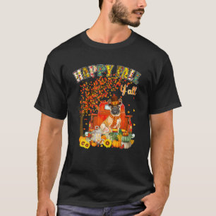 Camiseta Feliz otoño al Bulldog francés en la calabaza de c