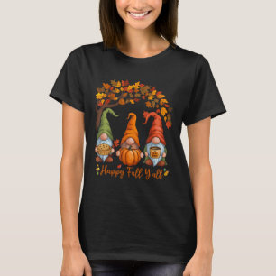 Camiseta Feliz Otoño Gnomos de Otoño Esencia de Calabaza