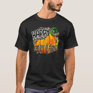 Camiseta Feliz Otoño Leopardo Calabaza Kentucky Vibraciones