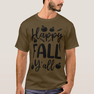 Camiseta Feliz otoño, otoño deja calabazas gracias