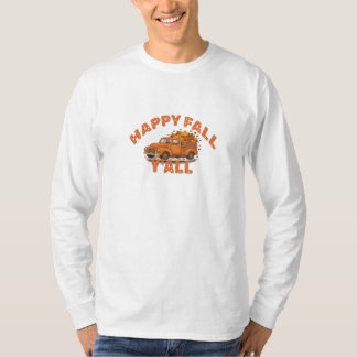 Camiseta Feliz Otoño Para Todos Camión Naranja Vintage Cala