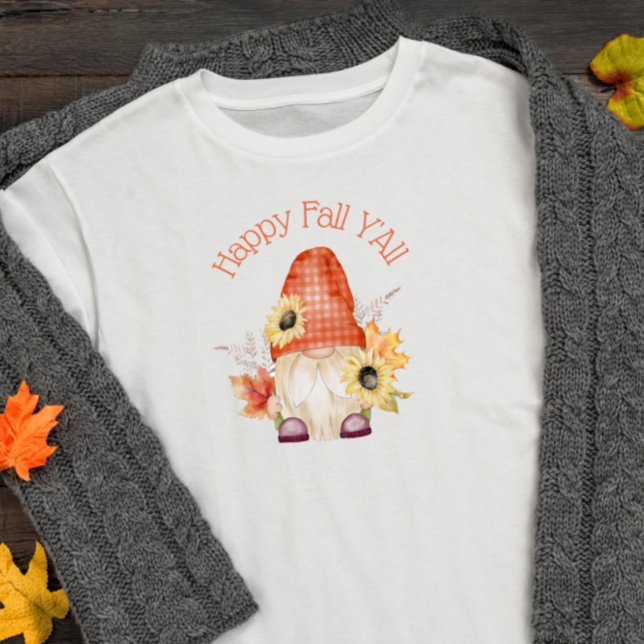 Camiseta Feliz Otoño Para Todos Gnomo (Subido por el creador)