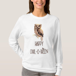 Camiseta Feliz Owl-O-Ween T-Shirt