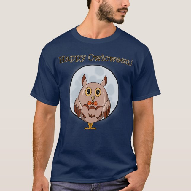 Camiseta ¡Feliz Owloween! (Anverso)
