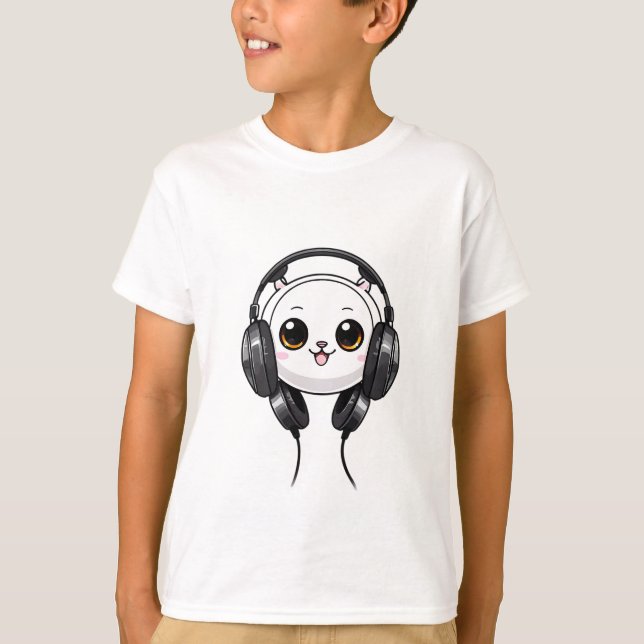 Camiseta Feliz Panda y la música por todas partes (Anverso)