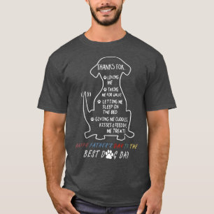 Camiseta Feliz papá de perro del día del padre