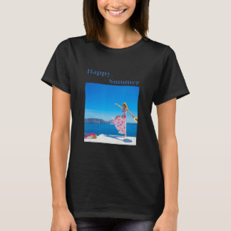 Camiseta Feliz paquete de diseño de temas de verano para tu