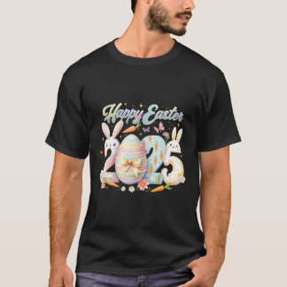Camiseta Feliz Pascua 2025 Conejo Conejo Conejo Conejo Face