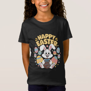 Camiseta Feliz Pascua 2025  Huevos Conejo Conejito Lindo