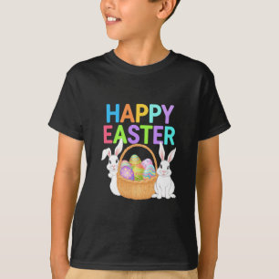 Camiseta Feliz Pascua 2025 Huevos Conejo Conejito Lindo