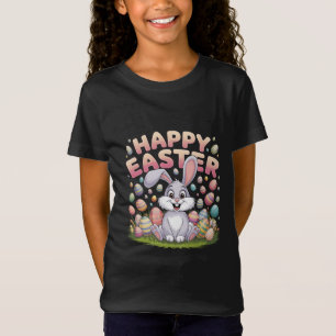 Camiseta Feliz Pascua 2025 Huevos Conejo Conejito Lindo