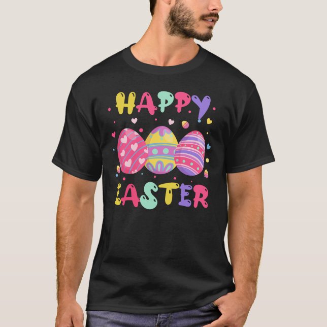 Camiseta feliz pascua (3), retro, vintage (Anverso)