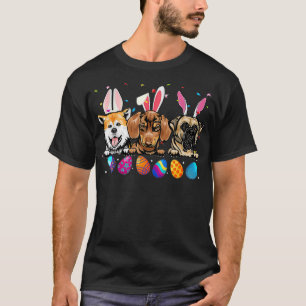 Camiseta Feliz Pascua A Los Amantes Del Perro Dachshund Usa