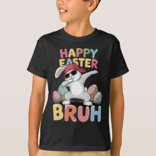 Camiseta Feliz Pascua Bruh Hermano Conejo Conejito Divertid