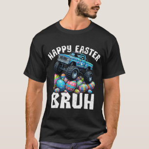 Camiseta Feliz Pascua bruh monster truck caza huevos de Pas