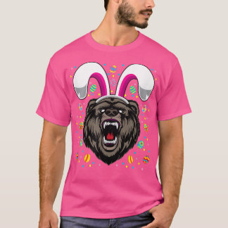 Camiseta Feliz Pascua Bunny Bear Gracioso Animal Christian