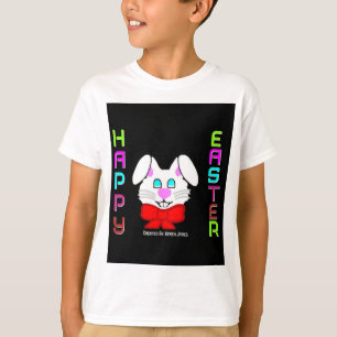 Camiseta Feliz Pascua Bunny Boys White T Shirt