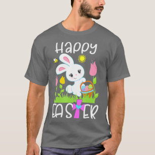 Camiseta Feliz Pascua Bunny Egg Basket Honeybee Flower Chri