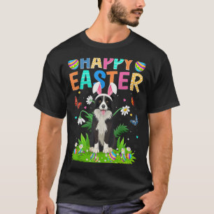 Camiseta Feliz Pascua Bunny Egy Funny Border Collie Dog Eas